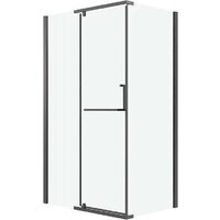 Grossman Pragma 120х100х195 120.K33.03.1210.42.00 (графит сатин/стекло прозрачное)