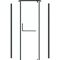 Grossman Pragma 100x100x195 302.K33.03.1010.21.00 (черный матовый/прозрачное стекло)