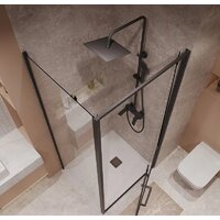 Niagara 100x90x195 NG-85-10AB-A90B-34 (черный матовый/прозрачное стекло) Image #10