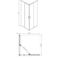 Adema Glass Vierkant 80х80 (прозрачное стекло) Image #2