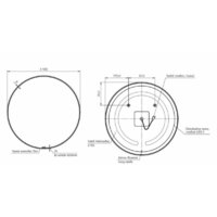Cersanit Зеркало Eclipse Smart 100x100 64149 Image #6
