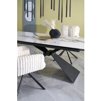 Halmar Luciano 180-230/90/76 (белый мрамор/черный) Image #5