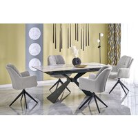 Halmar Luciano 180-230/90/76 (белый мрамор/черный) Image #2