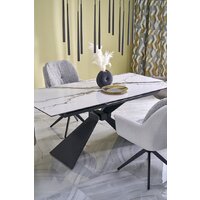 Halmar Luciano 180-230/90/76 (белый мрамор/черный) Image #8