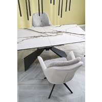 Halmar Luciano 180-230/90/76 (белый мрамор/черный) Image #7