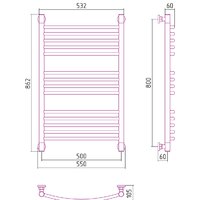 Сунержа Богема+ выгнутая 800х500 00-0221-8050 Image #3