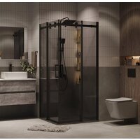 Grossman Classic 90x90x195 300.K33.04.9090.21.10 (черный матовый/тонированное стекло) Image #17