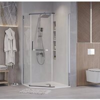 Grossman Pragma 100x100x195 302.K33.03.1010.10.00 (хром/прозрачное стекло) Image #8