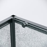 Grossman Galaxy 100x90x195 120.K33.01.1090.21.02 (черный матовый/стекло шиншилла) Image #3