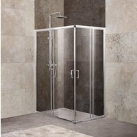 BelBagno UNIQUE-AH-2-100/115-75/90-C-Cr (прозрачное стекло)