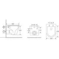 Berges Wasserhaus Vita Rimless 043378 (с сиденьем) Image #9