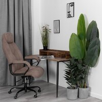 TetChair Boss metalBL (ткань, светло-коричневый, KUB 03) Image #15