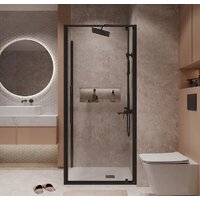 Niagara 100x80x195 NG-85-10AB-A80B-34 (черный матовый/прозрачное стекло) Image #7