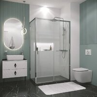 Grossman Style 100x80x195 120.K33.05.1080.10.00 (хром/прозрачное стекло) Image #9