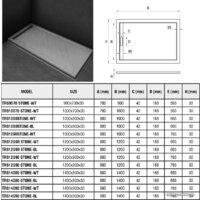 WeltWasser TRS 9070 Stone-WT 90x70 Image #2