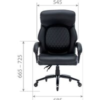 CHAIRMAN CH412 (экокожа, черный) Image #4