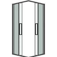 Grossman Cosmo 80x80x195 300.K33.02.8080.42.00 (графит сатин/прозрачное стекло) Image #12