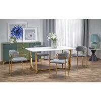 Halmar Clemente 160/90/76 (белый мрамор/золотой)