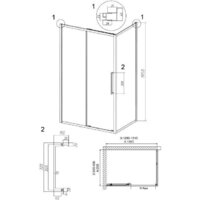 Grossman Cosmo 130x90x195 120.K33.02.1390.10.02 (хром/шиншилла стекло) Image #10