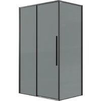 Grossman Galaxy 100x90x195 120.K33.01.1090.21.10 (черный матовый/тонированное стекло) Image #1