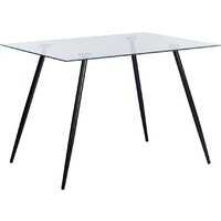 TetChair Sophia 80x110x75 металл/стекло (черный/прозрачный) Image #1