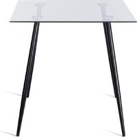 TetChair Sophia 80x110x75 металл/стекло (черный/прозрачный) Image #3