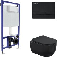 Berges Wasserhaus Ventas Black Rimless + Visam Slim 525 EX-043326 (с сиденьем)