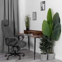 TetChair Boss metalBL (ткань, серый, KUB 05) Image #15