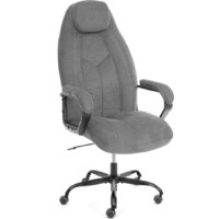 TetChair Boss metalBL (ткань, серый, KUB 05)