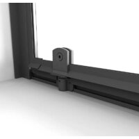 Niagara 80x90x195 NG-85-8AB-A90B-34 (черный матовый/прозрачное стекло) Image #5