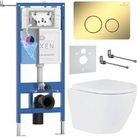 Roxen Antares Tornado в комплекте с инсталляцией StounFix Dual Fresh 6 в 1 868480 (кнопка: золото глянцевая) Image #1