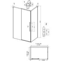 Grossman Galaxy 130х100х195 120.K33.01.1310.10.00 (хром/прозрачное стекло) Image #10