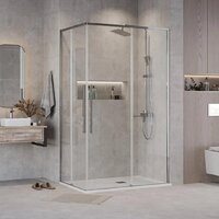 Grossman Galaxy 120x80x195 300.K33.01.1280.10.00 (хром/прозрачное стекло) Image #3