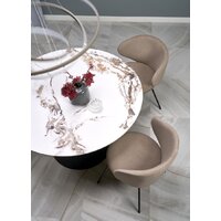 Halmar Garet 120/76 (белый мрамор/черный) Image #4