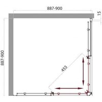 BelBagno UNO-195-A-2-90-C-Cr (прозрачное стекло) Image #2