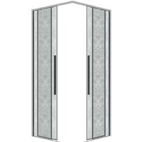 Grossman Galaxy 100x100x195 300.K33.01.1010.10.02 (хром/шиншилла стекло) Image #11