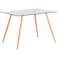 TetChair Sophia 80x110x75 металл/стекло/бук (прозрачный)