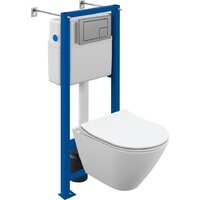 Cersanit City Smart CO DPL EO Slim (с кнопкой Corner 64107 хром матовый)