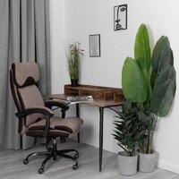 TetChair Chief metalBL (ткань, светло-коричневый, KUB 03/TW-24) Image #15