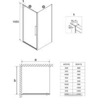 Niagara 80x80x195 NG-85-8AB-A80B-34 (черный матовый/прозрачное стекло) Image #11