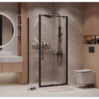 Niagara 80x80x195 NG-85-8AB-A80B-34 (черный матовый/прозрачное стекло) Image #9