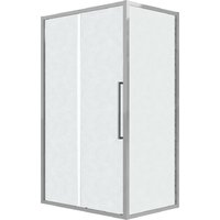 Grossman Cosmo 120x100x195 120.K33.02.1210.10.02 (хром/стекло шиншилла)