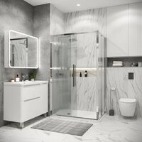 Grossman Cosmo 120x100x195 120.K33.02.1210.10.02 (хром/стекло шиншилла) Image #8