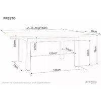 Signal Presto 140-218/80 (кашемир/дуб кремона) Image #2