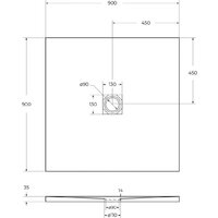 BelBagno TRAY-MR-UNO-A-90-35-NERO-NO Image #5