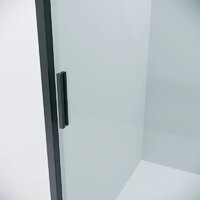 Grossman Style 100x80x195 120.K33.05.1080.21.00 (черный матовый/прозрачное стекло) Image #3