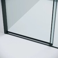 Grossman Style 100x80x195 120.K33.05.1080.21.00 (черный матовый/прозрачное стекло) Image #4