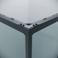 Grossman Galaxy 120x80x195 300.K33.01.1280.21.00 (черный матовый/прозрачное стекло) Image #4