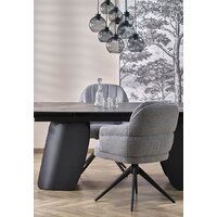 Halmar Forum 180-260/90/76 (черный мрамор/черный) Image #14