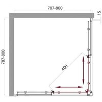 BelBagno UNO-195-A-2-80-C-Cr (прозрачное стекло) Image #2